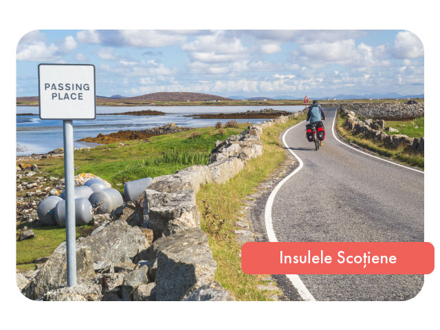 Insulele Scotiene pe feribot si bicicleta
