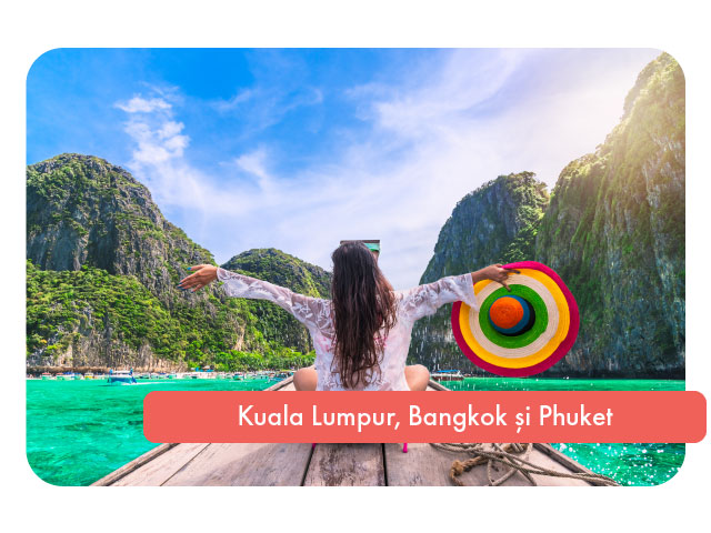 Sejur combinat in Kuala Lumpur, Bangkok si Phuket