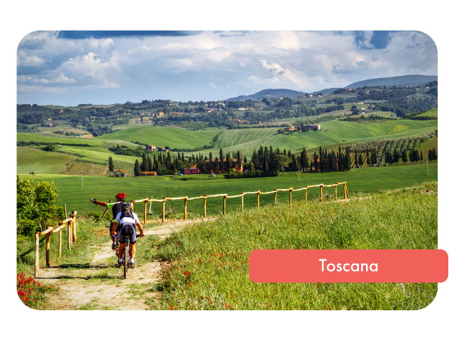 Tur cu bicicleta in Toscana, Italia