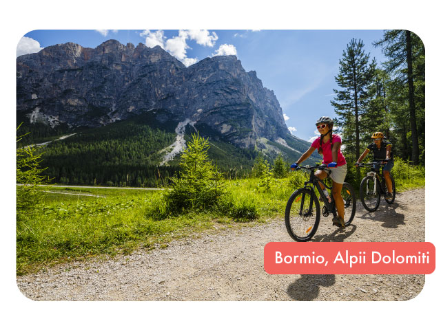 Tur cu bicicleta in Bormio, Alpii Dolomiti