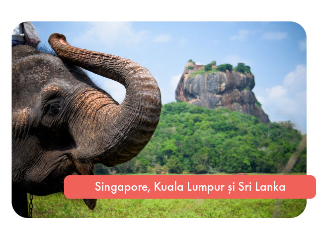 Sejur combinat in Singapore, Kuala Lumpur si Sri Lanka